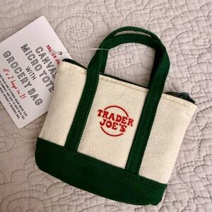 Trader Joe’s Canvas Micro Tote with Grocery Bag